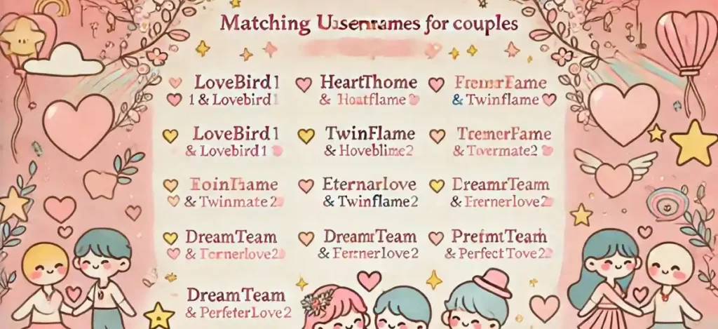 Matching Usernames For Couples