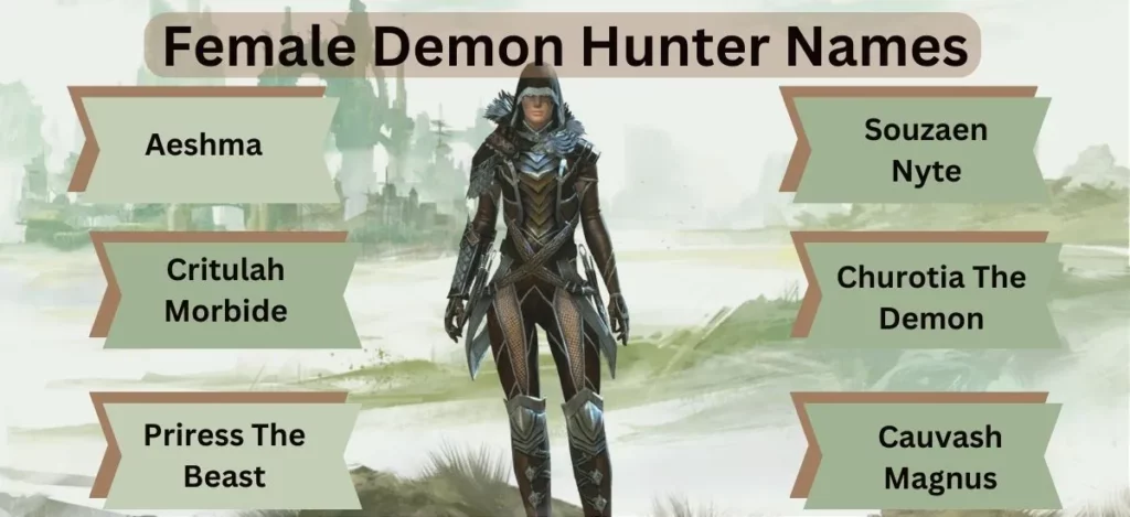 Female Demon Hunter Names