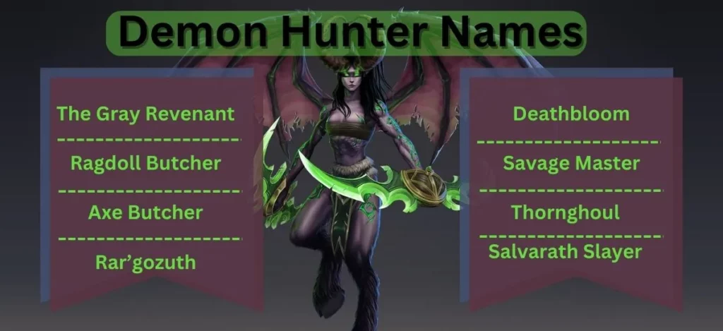 Demon Hunter Names