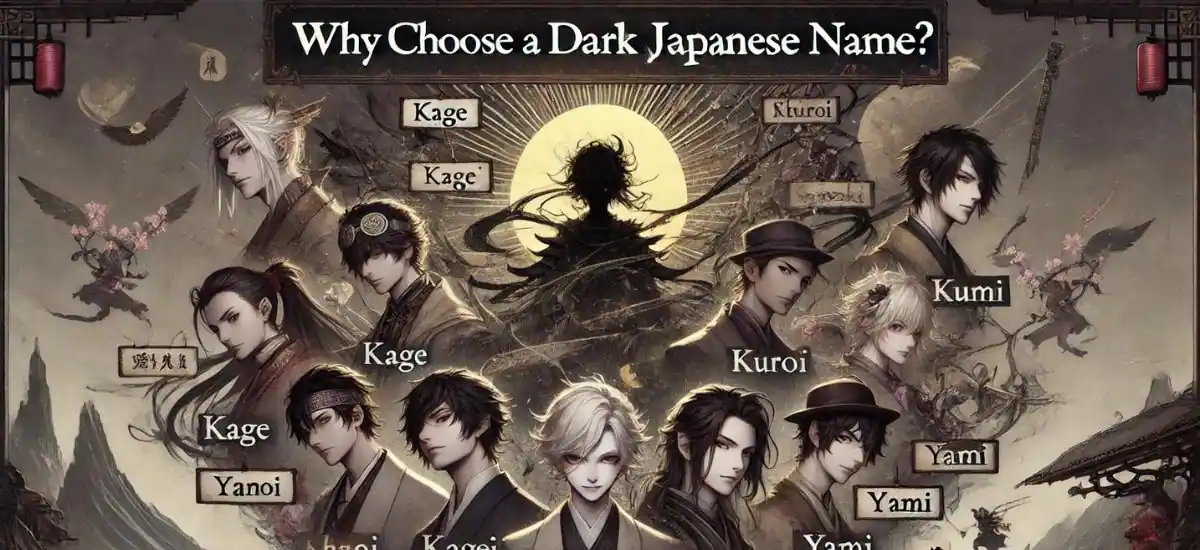 japanese boy names meaning dark